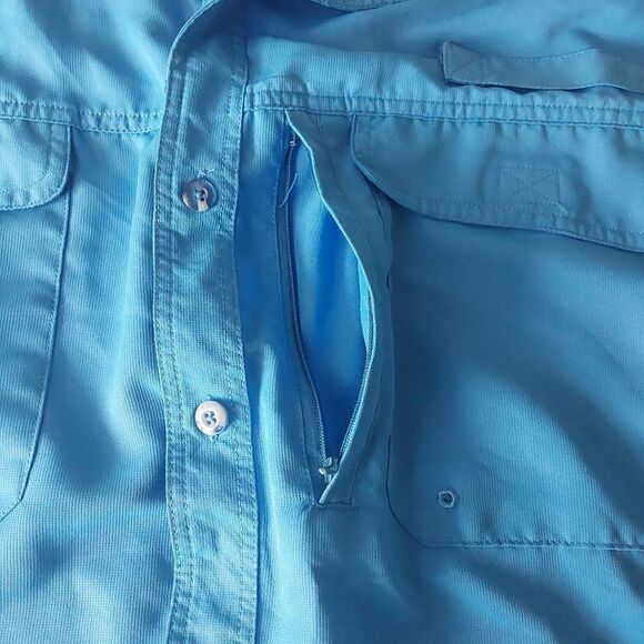 Stillwater Supply Co. Fishing/Performance Shirt Size M Bright blue - Picture 5 of 8